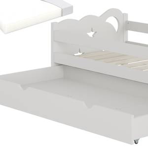 Bett Jessica 40327 Weiß - Holzwerkstoff - 166 x 86 x 53 cm