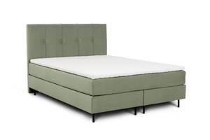 Boxspringbett Lago Khaki - Breite: 120 cm - H3