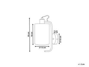 Wandlampen LIBERIA Weiß - Metall - 13 x 30 x 16 cm