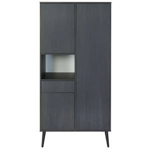 Kleiderschrank Cocoon Schwarz - Breite: 96 cm