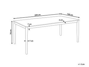 Esszimmertisch ERMELO Braun - Holzwerkstoff - 100 x 76 x 100 cm