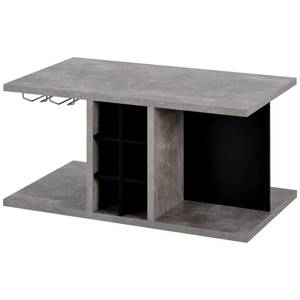 Couchtisch Morandi Ⅱ Grau - Holzwerkstoff - Metall - Massivholz - 55 x 45 x 95 cm