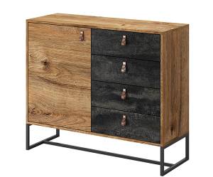 Kommode DARK Braun - Holzwerkstoff - 103 x 89 x 39 cm