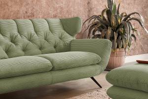 Sofa CHARME 3-Sitzer Cord Grün