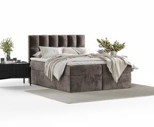 Boxspringbett Essence Taschenfederkern Braun - Breite: 140 cm