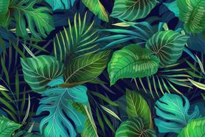 Papier Peint Feuilles Tropicales Nature 135 x 90 x 90 cm