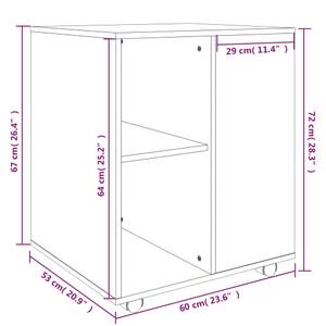 Rollschrank 3008181 Raucheiche Dekor