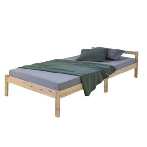 Lit en bois lit simple 888 Marron - Largeur : 96 cm