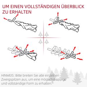 Weihnachtsbaum 830-182V02 Kunststoff - 55 x 180 x 55 cm