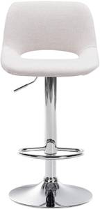 Barhocker Camden 2er Set Creme - Silber