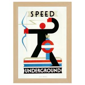 Bilderrahmen Poster 1930 Speed Eiche