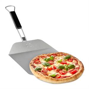 Pizzaschieber mit Holzgriff Braun - Silber - Holzwerkstoff - Metall - 29 x 61 x 9 cm