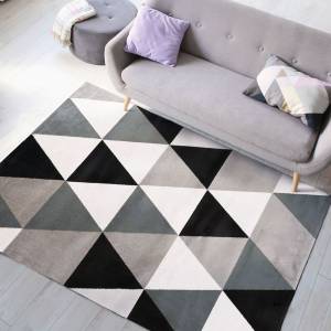 Tapis GEO SCANDI Noir - 150 x 220 x 220 cm