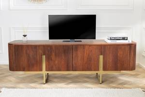 TV Board GATSBY Braun - Massivholz - Holzart/Dekor - 160 x 50 x 42 cm