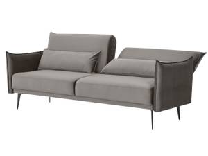 Sofa 3-Sitzer Oxnard Grau - Textil - 207 x 88 x 86 cm