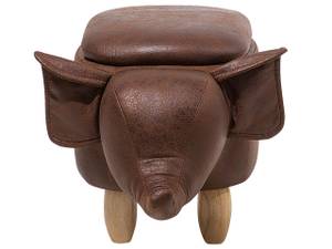 Pouf animal ELEPHANT Marron - Marron foncé - Chêne clair