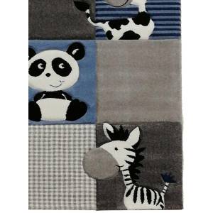 Tapis enfant ZOO 200x290 bleu 200 x 290 cm