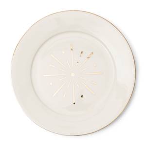 Classic Fireworks Breakfast Plate Weiß - Porzellan - Stein - 23 x 2 x 23 cm
