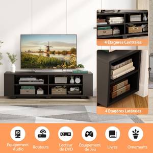 Meuble TV avec 6 Compartiments TI82392 Noir