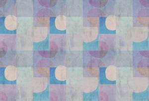 Fototapete Elija 2 Walls by Patel Blau - Violett - Weiß - Kunststoff - Textil - 400 x 270 x 0 cm