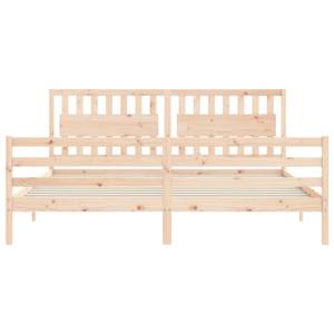 Bettgestell-K-22266 Braun - Holzwerkstoff - 206 x 100 x 206 cm