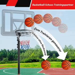 Basketballständer EB59092DE Schwarz - Metall - 55 x 305 x 76 cm