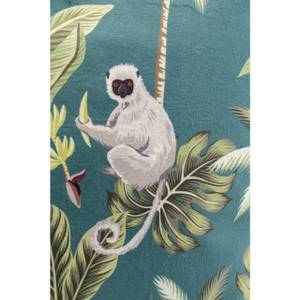 Coussin à franges Jungle singes Polyester - Multicolore
