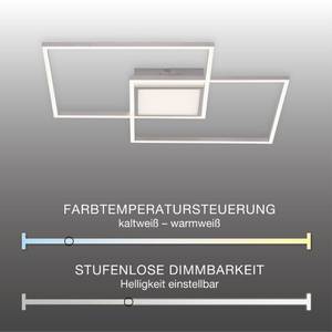 LED Deckenlampe ASMIN Silber - Metall - 60 x 6 x 60 cm