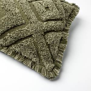 Dekokissen Boho Grün - Textil - 60 x 40 x 60 cm