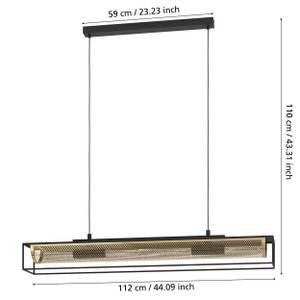 Luminaires suspendus NOHALES Noir - Métal - 170 x 150 x 112 cm