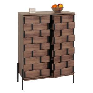 Kommode M44 Braun - Holzwerkstoff - Metall - Holz teilmassiv - 75 x 109 x 40 cm