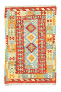 Kelim Afghan - 149x99cm Naturfaser - 99 x 1 x 149 cm