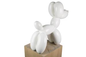 Skulptur Fly Away Weiß - Kunststein - Kunststoff - 50 x 46 x 18 cm