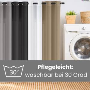 Vorhang Ösen blickdicht grau 140x245 kaufen | home24