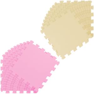 Baby Spielmatte Luna 18-tlg. Beige - Pink