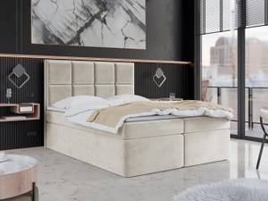 Boxspringbett mit Topper MAXIMO Beige - Breite: 200 cm - H3