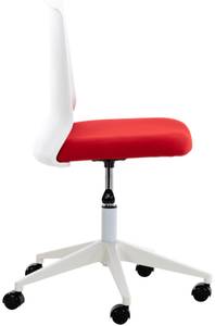 Chaise de bureau Apolda Rouge - Textile