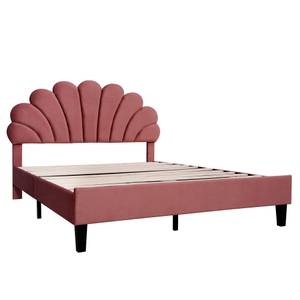 Lit double M299 Rouge - Bois manufacturé - 150 x 111 x 206 cm