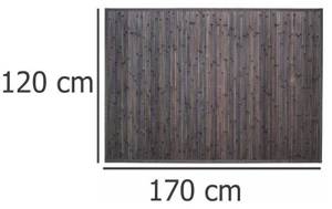 Badteppich aus Bambus, Badläufer Braun - Bambus - 120 x 1 x 170 cm