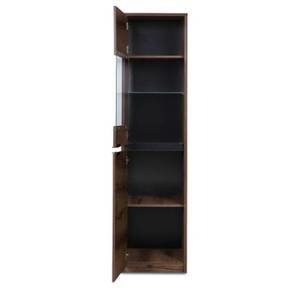 Vitrinenschrank MERO Braun - Holzwerkstoff - 50 x 215 x 40 cm