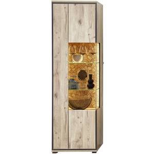 Wohnwand Robin 20 (3-teilig) mit LED Braun - Holzwerkstoff - 270 x 205 x 49 cm