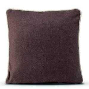 Piping felt Housse de coussin décoratif Rouge - Textile - 1 x 50 x 50 cm