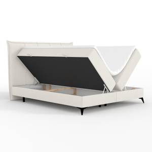 Boxspringbett Metis Creme - Breite: 186 cm