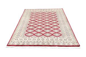 Pakistan Teppich - 198 x 136 cm - rot Rot - Kunststoff - 136 x 1 x 198 cm