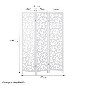 Paravent 3-teilig mit Verzierung 895 Breite: 130 cm