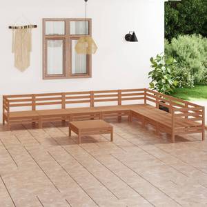 Garten-Lounge-Set Braun - Massivholz - Holzart/Dekor - 64 x 29 x 64 cm