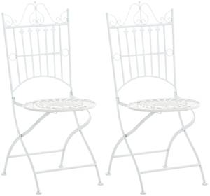 Chaises de jardin Sadao Lot de 2 Blanc