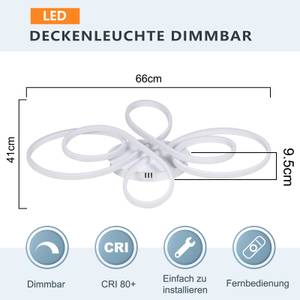 LED Deckenleuchte Falterstil Weiß