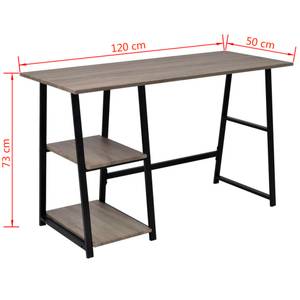 Schreibtisch Grau - Holzwerkstoff - 120 x 73 x 120 cm