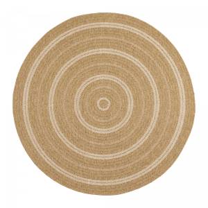 Tapis salon JUTE ART 5 ⌀80 beige Beige - 80 x 80 cm